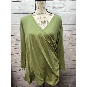 Travel Smith XL‎ 3/4 sleeves green shirt (2103)